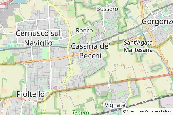 Mapa Cassina de' Pecchi