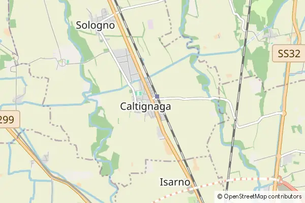 Mapa Caltignaga