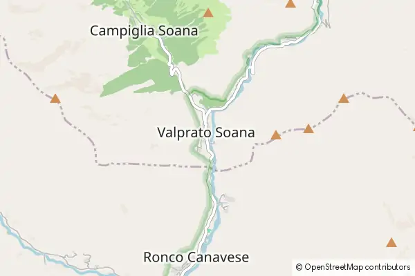 Mapa Valprato Soana