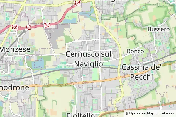 Mapa Cernusco sul Naviglio