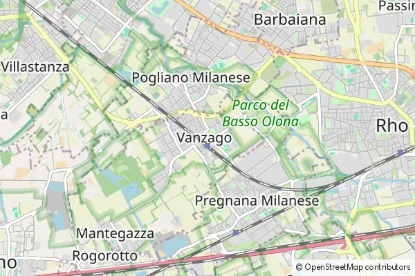 Mapa Vanzago