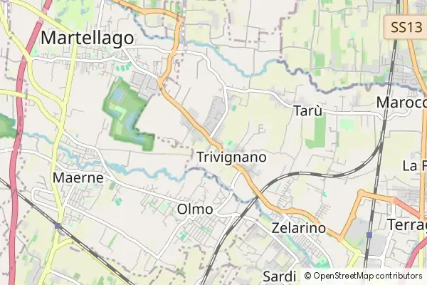 Mapa Trivignano