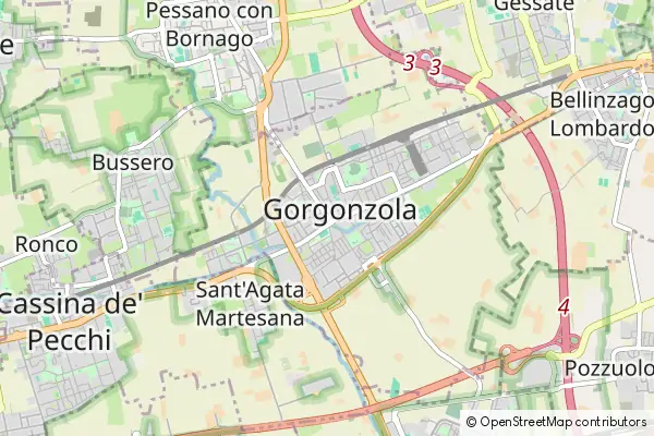 Mapa Gorgonzola