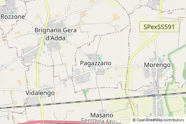 Mapa Pagazzano