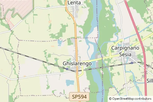 Mapa Ghislarengo