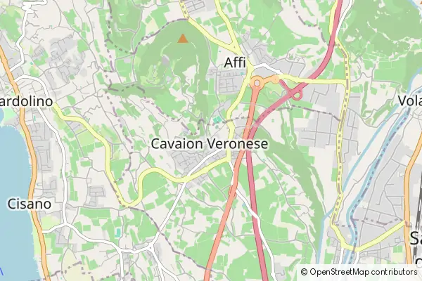 Mapa Cavaion Veronese