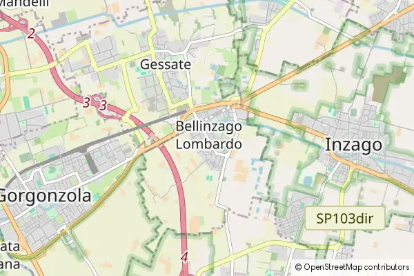 Mapa Bellinzago Lombardo