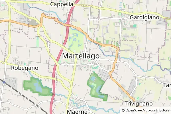 Mapa Martellago