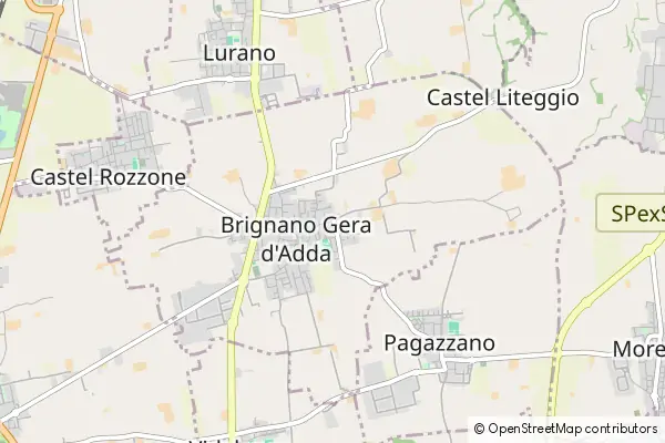 Mapa Brignano Gera d'Adda