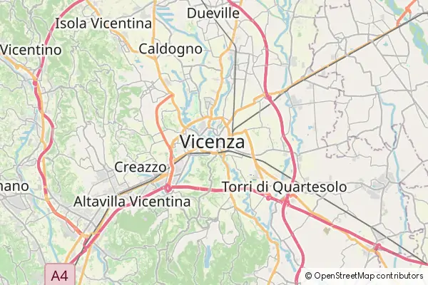 Mapa Vicenza