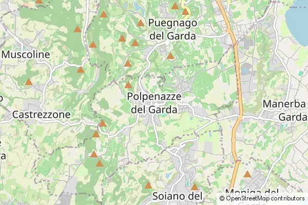 Mapa Polpenazze del Garda