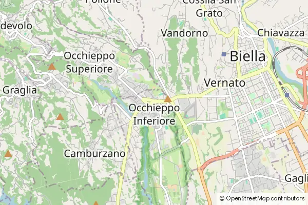 Mapa Occhieppo Inferiore