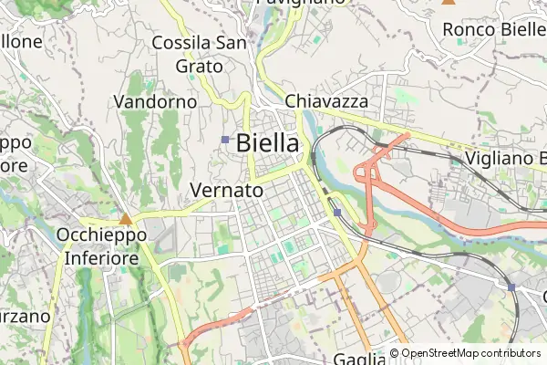 Mapa Biella