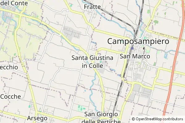 Mapa Santa Giustina in Colle