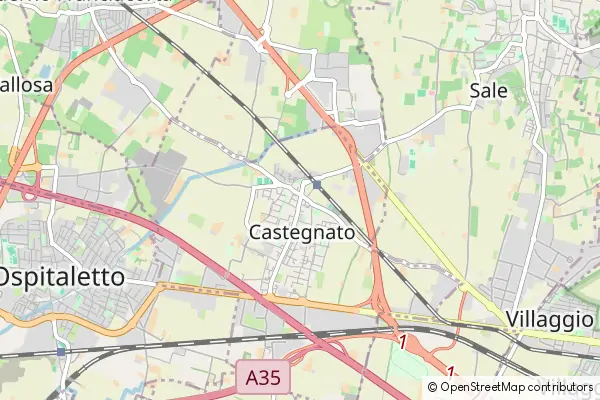 Mapa Castegnato