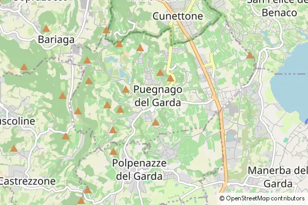 Mapa Puegnago sul Garda