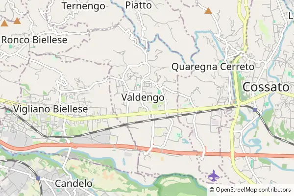 Mapa Valdengo