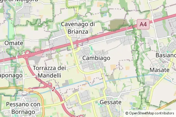 Mapa Cambiago