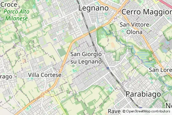 Mapa San Giorgio Su Legnano