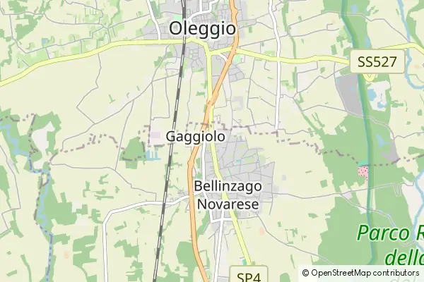 Mapa Bellinzago Novarese