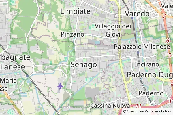 Mapa Senago