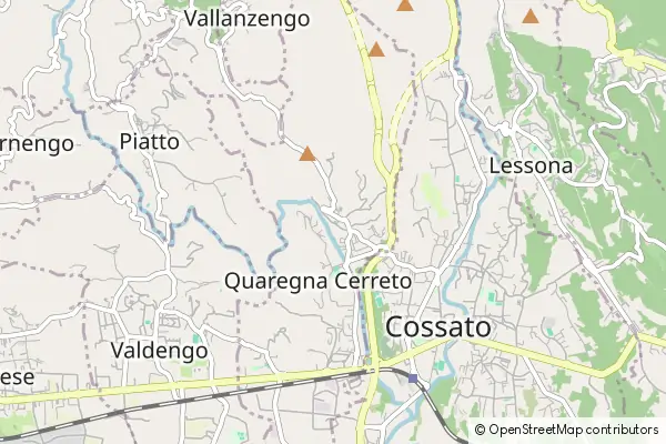 Mapa Quaregna