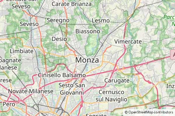 Mapa Monza