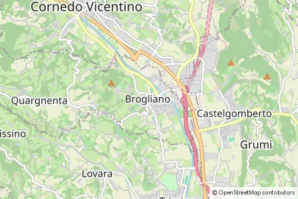 Mapa Brogliano