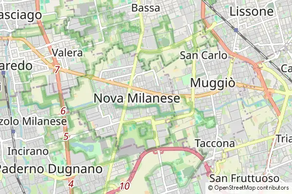 Mapa Nova Milanese