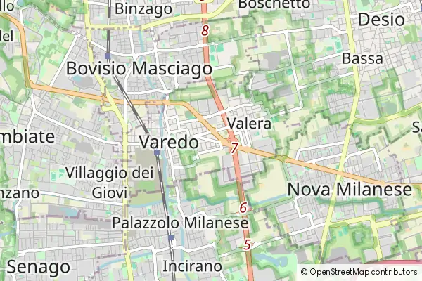 Mapa Varedo