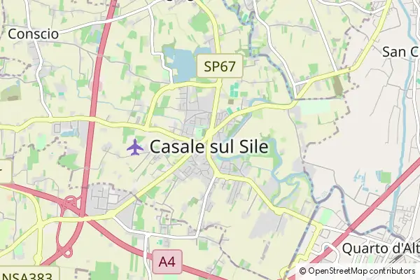 Mapa Casale sul Sile