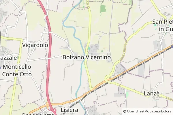 Mapa Bolzano Vicentino