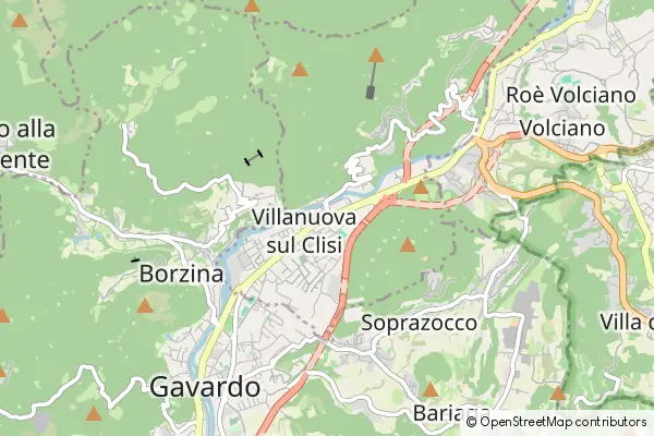 Mapa Villanuova sul Clisi