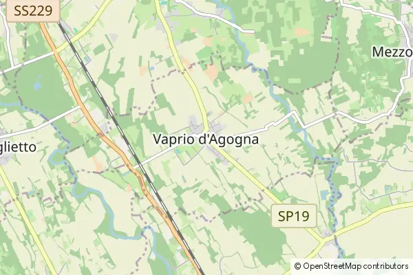 Mapa Vaprio d'Agogna