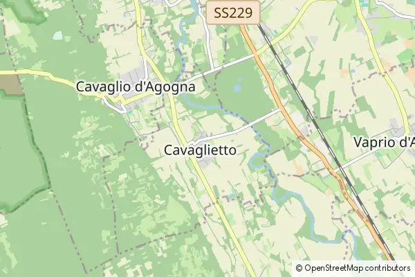 Mapa Cavaglietto