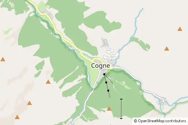 Mapa Cogne