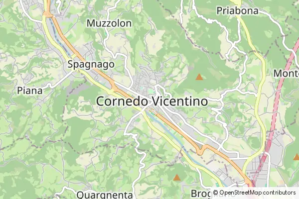 Mapa Cornedo Vicentino