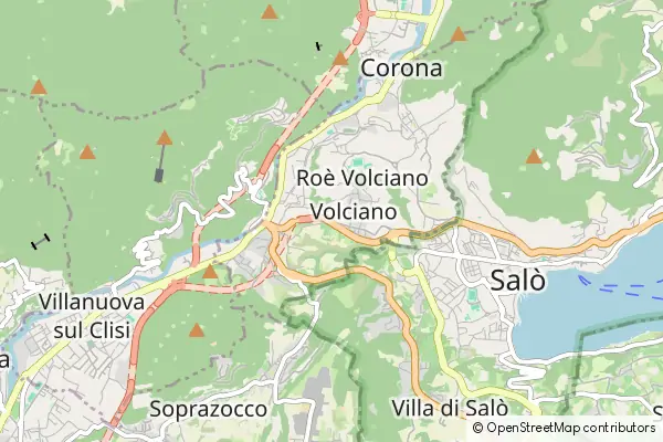 Mapa Roè Volciano