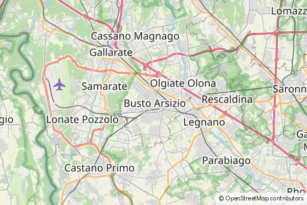 Mapa Busto Arsizio