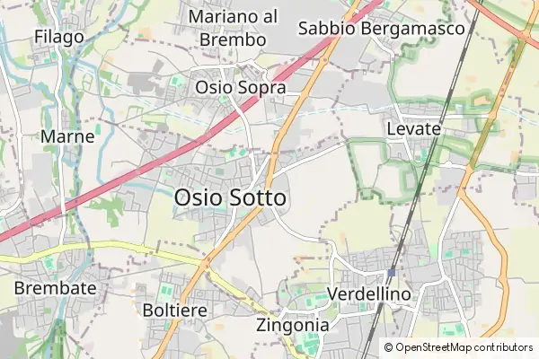 Mapa Osio Sotto