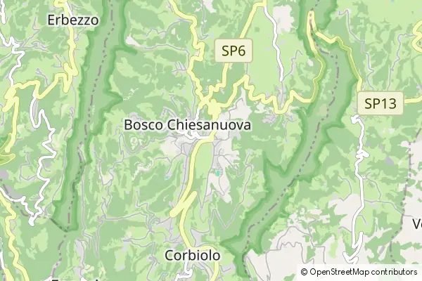 Mapa Bosco Chiesanuova