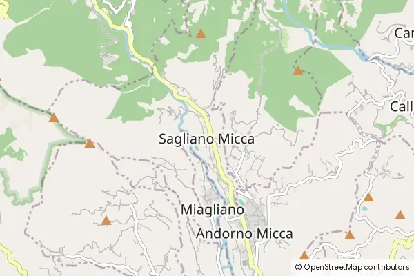 Mapa Sagliano Micca