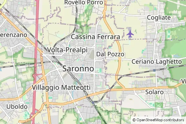 Mapa Saronno