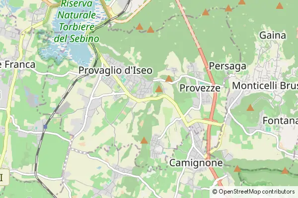 Mapa Provaglio d'Iseo