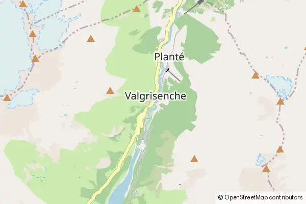 Mapa Valgrisenche