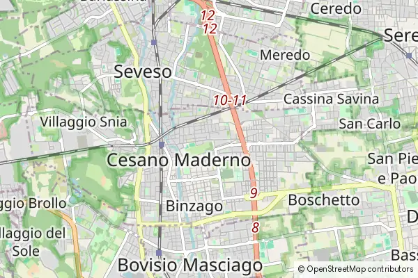 Mapa Cesano Maderno