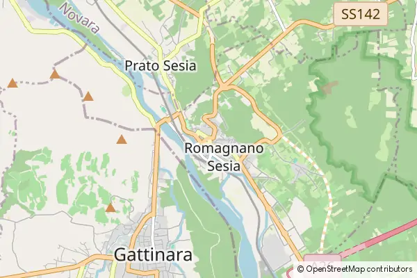 Mapa Romagnano Sesia