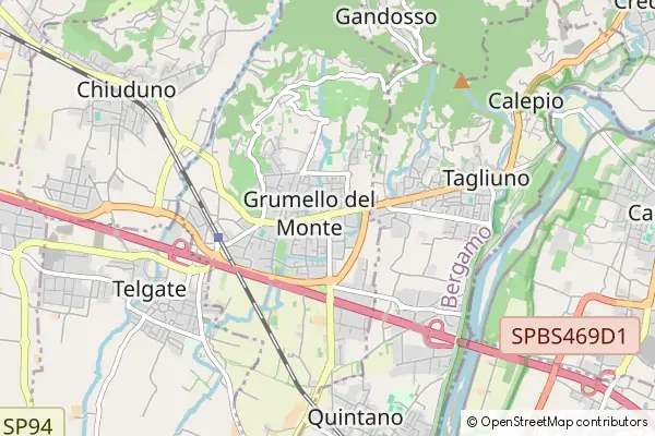 Mapa Grumello del Monte