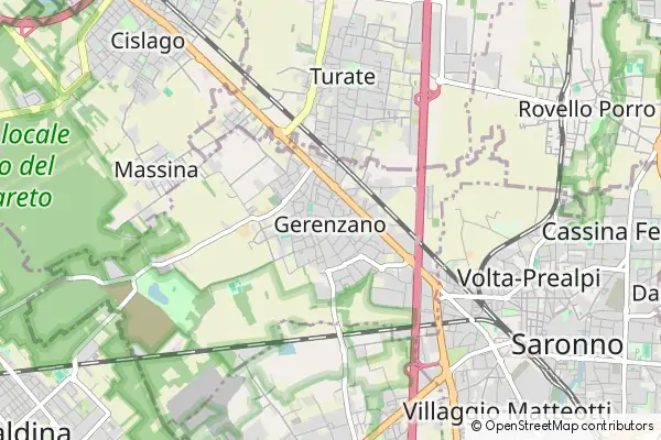 Mapa Gerenzano