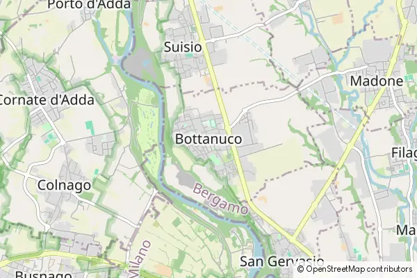 Mapa Bottanuco